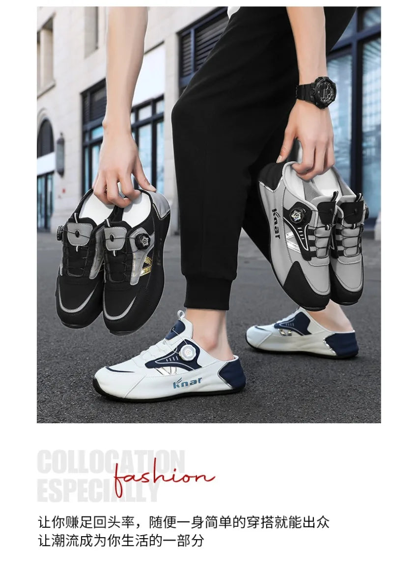Platform-sneakers med åndbart, trendy mesh til sommeren, nye sports- og fritidssko til mænd i store størrelser 39-48