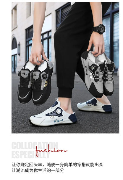 Platform-sneakers med åndbart, trendy mesh til sommeren, nye sports- og fritidssko til mænd i store størrelser 39-48