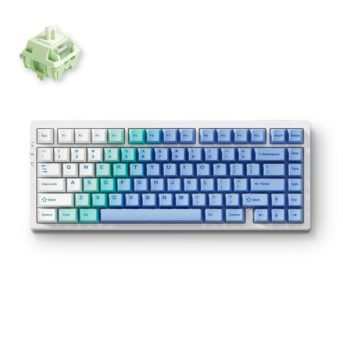 Teclado Mecânico Sem Fios MCHOSE G75 Pro 75% Layout, Montagem Gasket, 5 Camadas de Amortecimento, Retroiluminação RGB, Tri-Mode, Hot Swappable
