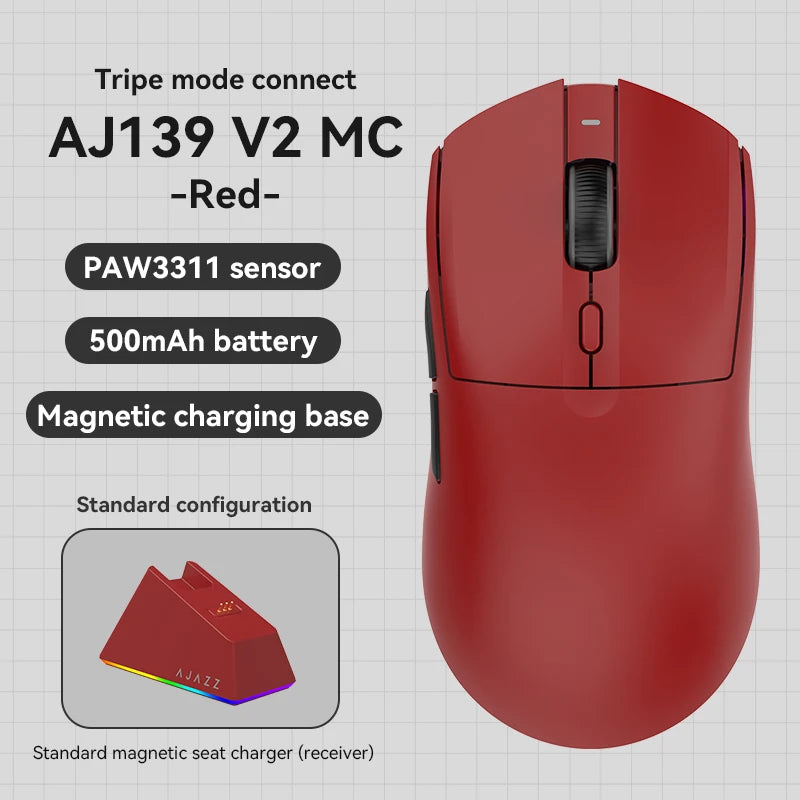 Bežični miš AJAZZ AJ139Pro/AJ139V2MC PMW3395/PAW3311 čipset 12000-26000Dpi profesionalni gaming miš