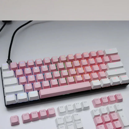 106 Keys Grey Red Keycaps PBT Specials Keycap Backlit Two-Color Key Caps For MX Switch 61/87/104 Mechanical Keyboard