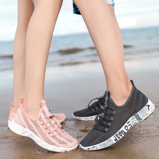 Men and Women Aqua Shoes, Wading Water Upstream Outdoor Sports Beach Sneakers, Canyoning Camping Amphibious River Tracing Creek