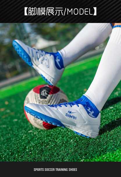 Double Star Men's Genuine TF Turf Soccer Shoes, for Primary School Students, Teenagers, Adults & Kids, Professional Training and Match
