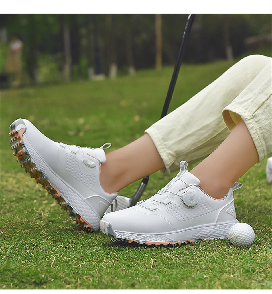 Vodoodporni golfski čevlji Unisex Zunanji protizdrsni golfski superge Moški Luksuzna udobna obutev za golfiste Ženski čevlji za hojo