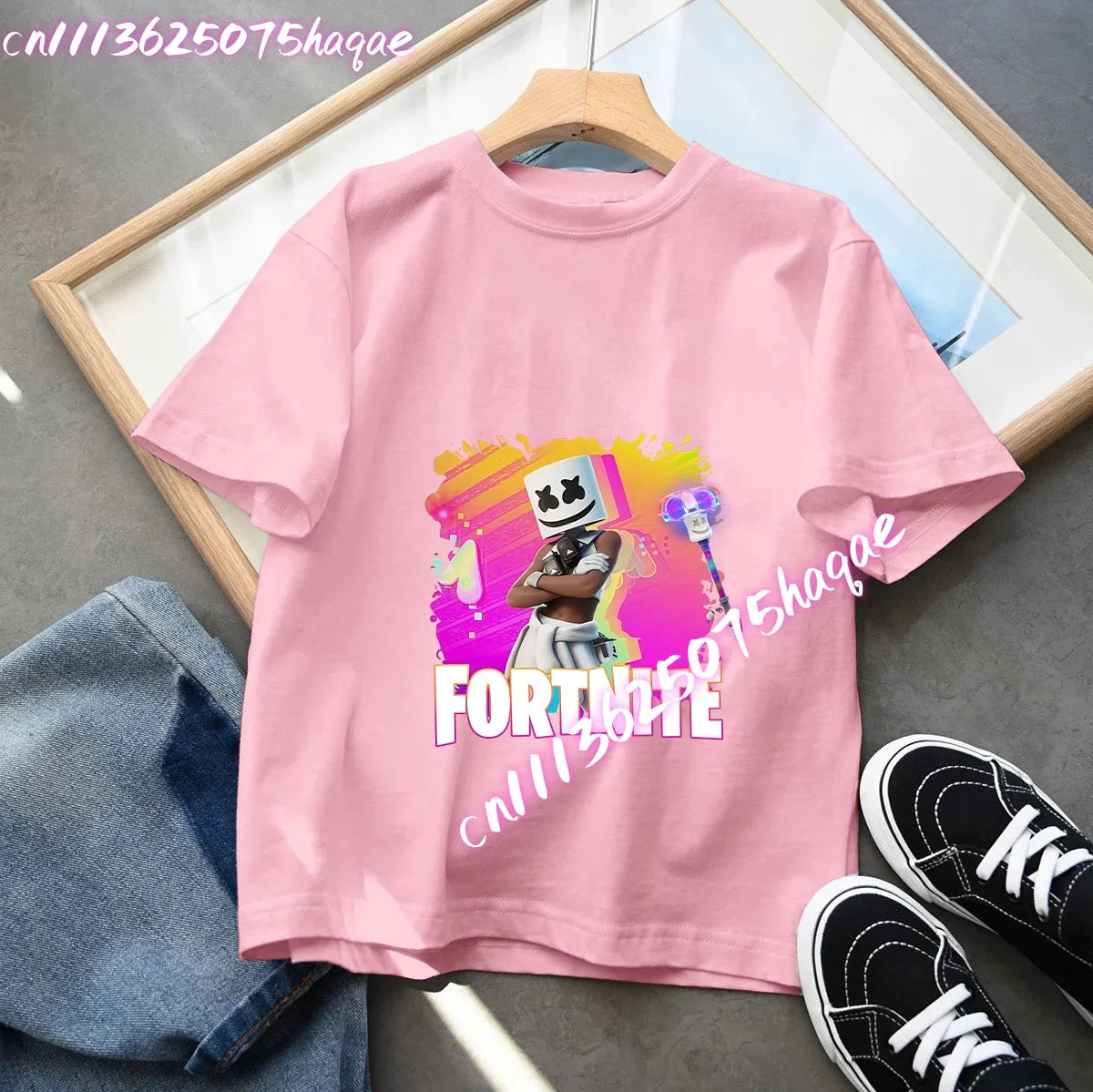 Fortnites Series Summer Child Clothing Hot Game Boys Girls T-Shirt Cartoon Print Kids Short Sleeve Tops Funny Birthday Gifts