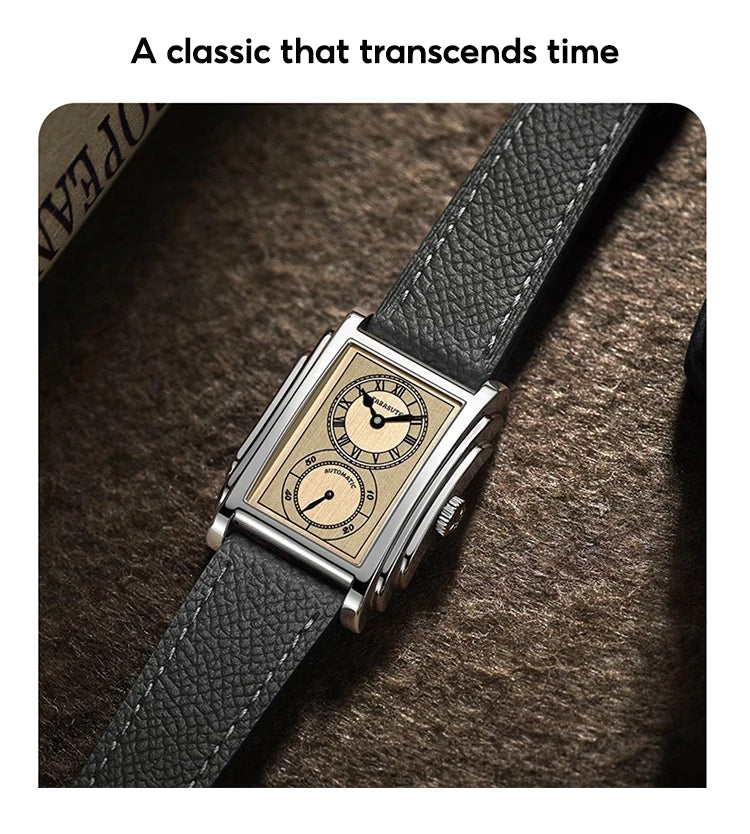 FARASUTE Luxury Fully Automatic Mechanical Men's Watch Seagull Sports Sapphire Stainless Steel Doctor Wristwatch reloj hombre 