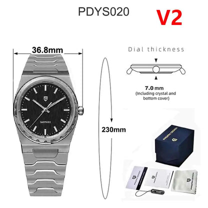 PAGANI DESIGN 2026 New 7mm Fashion Men's V2 Quartz Watch 10Bar Waterproof Stainless Steel Sapphire C3 reloj hombre Watches male