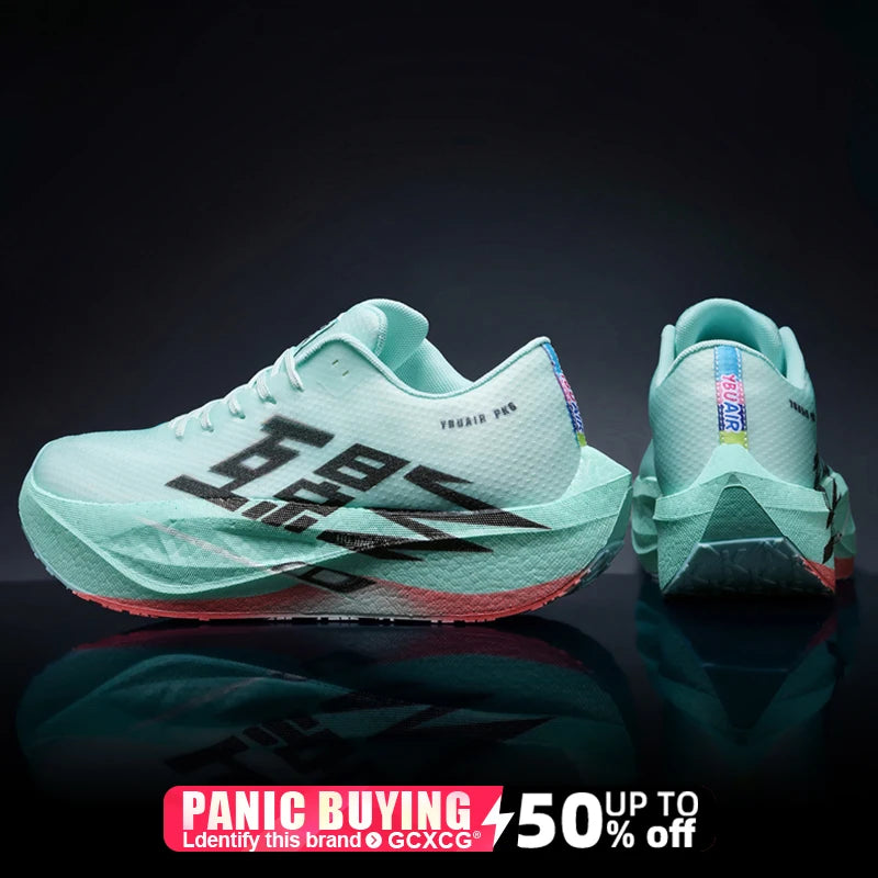Pánské sportovní tenisky z uhlíkových vláken, speciální, prodyšné, lehké, dámské, pohodlné, sportovní, protiskluzové, maratonské běžecké boty