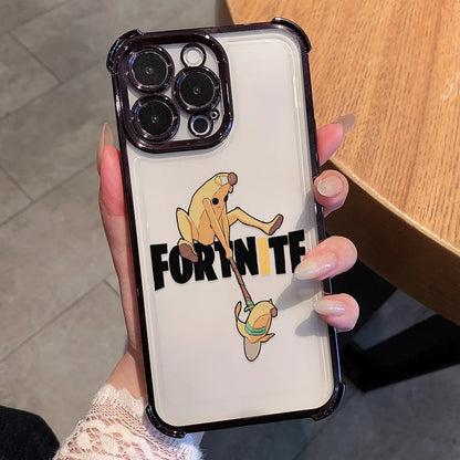Custodia per telefono Anime Fortnite Game Plating per Xiaomi Redmi A7 15 A3 15C 14C K50 A1 Note 15 14 13 12 12s Pro Plus 4G 5G anti-caduta