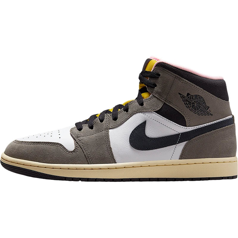 Nike genuine JORDAN men's mid top cushioned classic lightweight sports shoes HQ2011-100