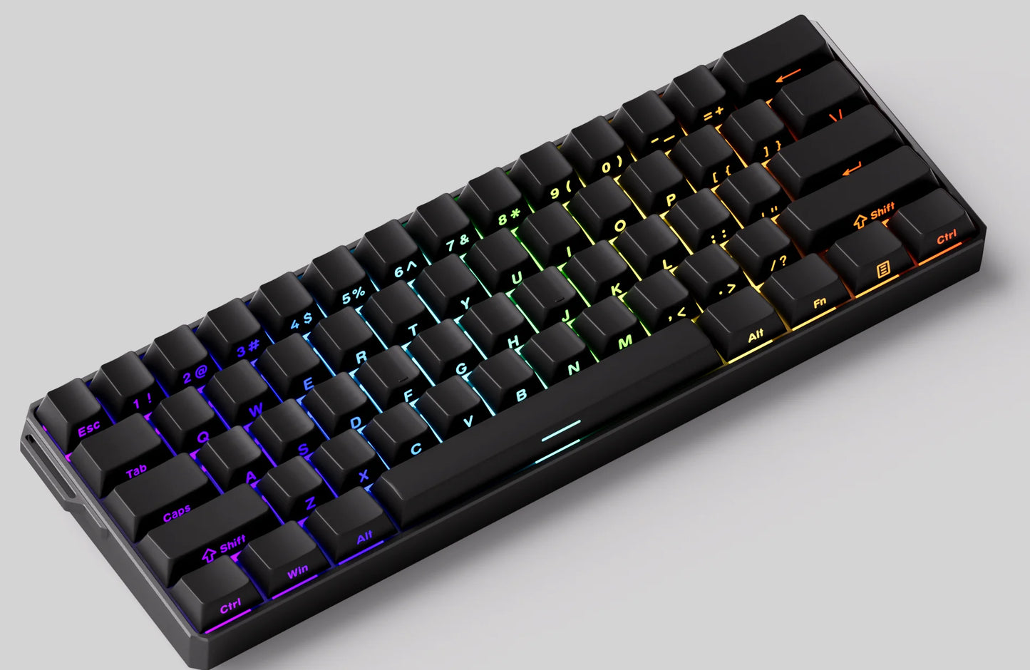 Teclado Mecânico Akko MonsGeek FUN60 com Switch Magnético, 60%, Teclado Gaming, Rapid Trigger 0.01mm, 8K, ARGB, HE/TMR, Teclado Personalizado
