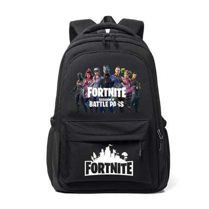 Fortnites Kids Backpack Portable Large Capacity Student Schoolbag Cartoon Printed Shoulder Bag School Supplies for Boys Gift