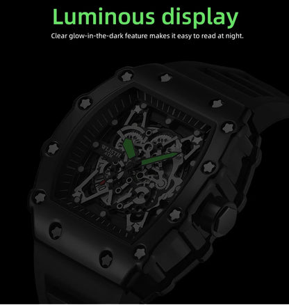 Foreign Trade Watch Large Dial For Men Quartz Waterproof Sport Square Luminous Watch For Men