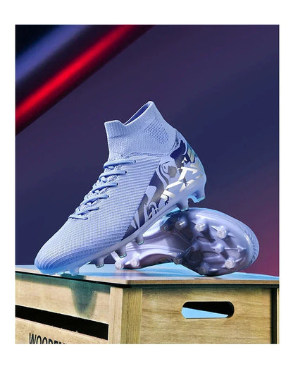 Chaussures de football roses tendance, chaussures de football professionnelles légères pour hommes, chaussures de football antidérapantes, crampons de football originaux, baskets