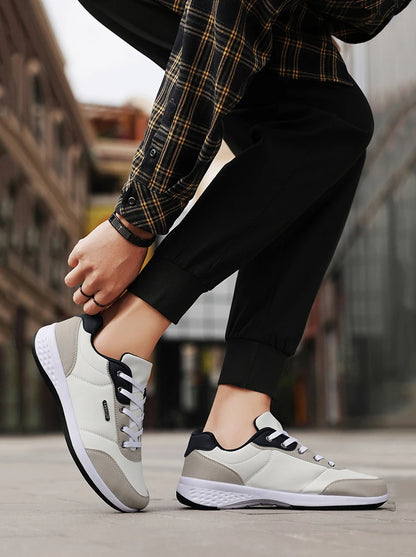 Pantofi din piele pentru bărbați Balan – Adidași la modă, pantofi sport, adidași respirabili pentru bărbați, încălțăminte antiderapantă, pantofi de vacanță pentru bărbați