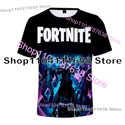 Summer T-shirt Raven Ultima Knight Fortnite T-Shirt, 3D Print Banana Peely Men’s Tee, Battle Royale Game Tops, Birthday Gifts