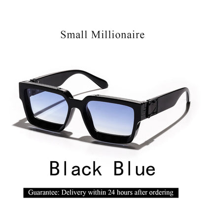 Ruiao Retro Black Millionaire Shades Luxury Sunglasses 2026 For Men Designer Famous Brand Square Sun Glasses Man Women Sunglass