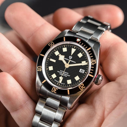 PAGANI DESIGN BB58 Steel Men's Mechanical Wrist Watches Luxury Automatic Watch For Men AR Sapphire Mirror Sport Waterproof Watch