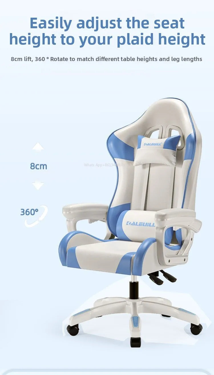 Ergonomic Gaming Chair Racing Style Computer Chair with Adjustable Armrests, Reclining Office Chair, E-Sports Chair for Home & Office
