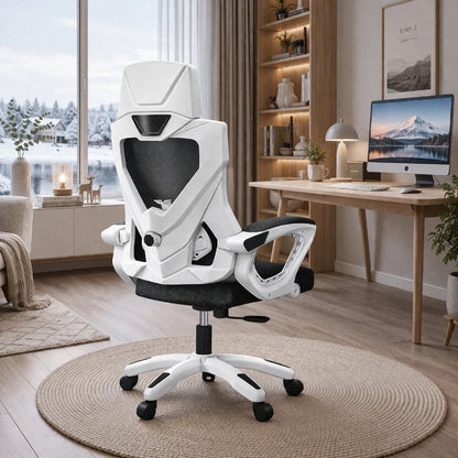Gaming Chair Mesh Ergonomic Computer Chair Breathable Reclining Office Chair High Back Comfortable Desk Chair