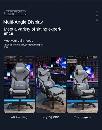 S6 Ergonomic Gaming Chair with Adjustable Backrest, Comfortable Computer Chair, Swivel Lift Chair with Armrests for Gaming & Office