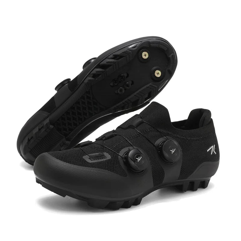 Professional Men's Cycling MTB Shoes Route Cleats Speed Road Bike Sneakers Racing Women Flat Bicycle Mountain SPD Biking Footwear