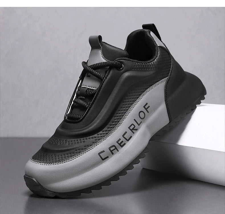 Merkbescherming: nieuwe lichtgewicht, antislip, ademende, slijtvaste hardloop- en sportschoenen voor heren, veelzijdig en geschikt voor vrijetijdsgebruik