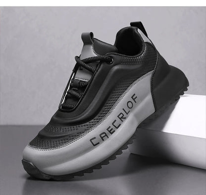 Merkbescherming: nieuwe lichtgewicht, antislip, ademende, slijtvaste hardloop- en sportschoenen voor heren, veelzijdig en geschikt voor vrijetijdsgebruik
