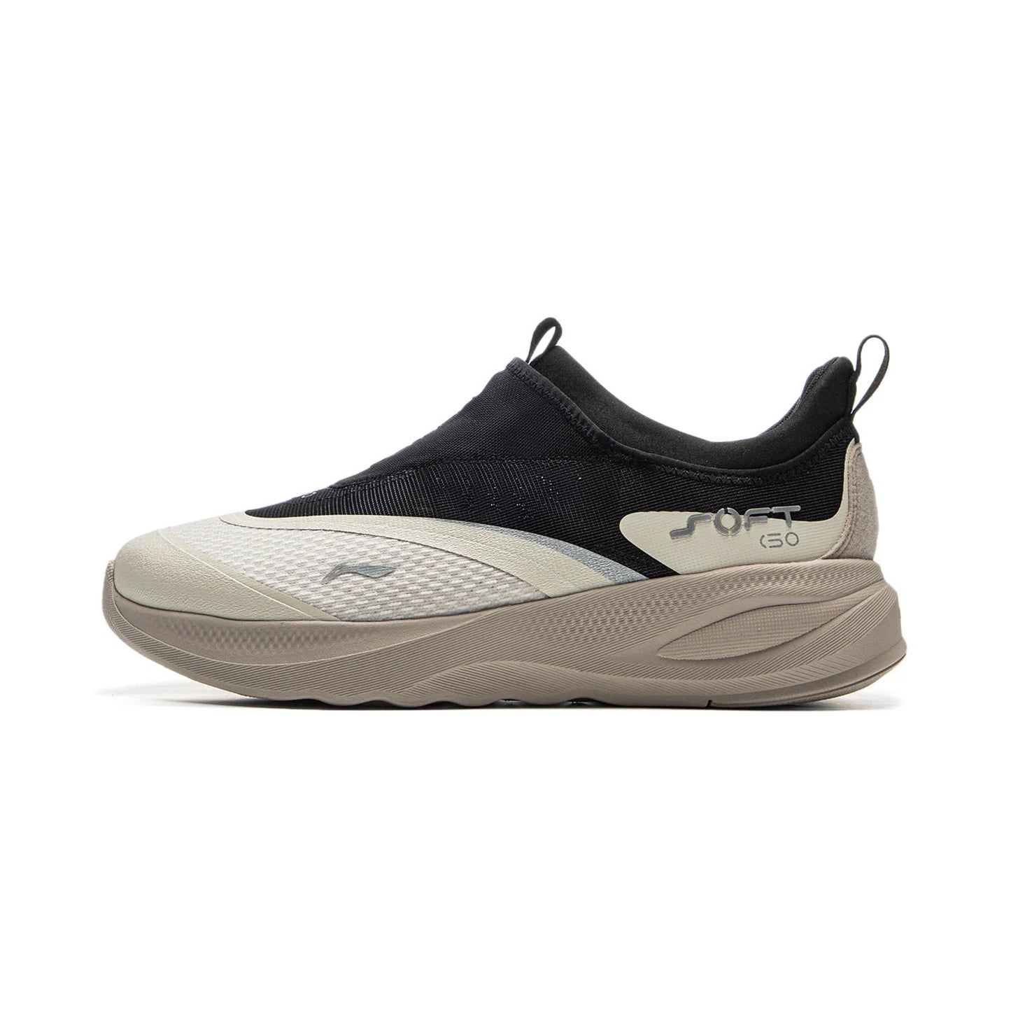 Li-Ning Men's SOFT GO 2 Walking Shoes COMFOAM Slip-On Soft Thick Heel Li-Ning Comfortable Wearable Sports Casual Shoes AGLV005