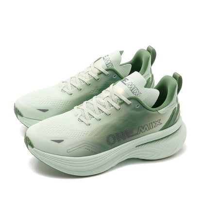 ONEMIX Nieuwe jogging- en hardloopschoenen voor dames en heren, lichte sneakers, wegschoenen, slijtvaste modieuze sportschoenen, fitnessschoenen