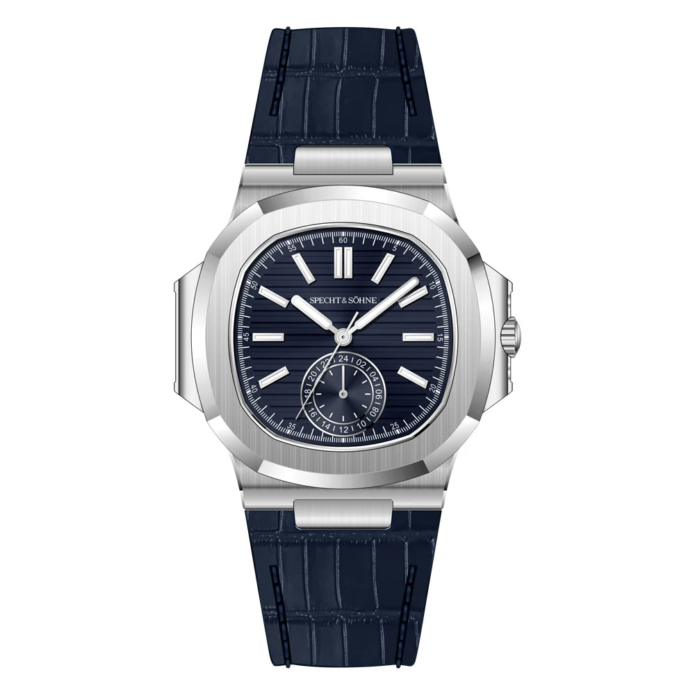 Relógio masculino ultrafino Specht & Söhne New Classic 40.8MM, movimento Japan VH60, vidro de safira, relógio desportivo 5980, resistente à água 50M