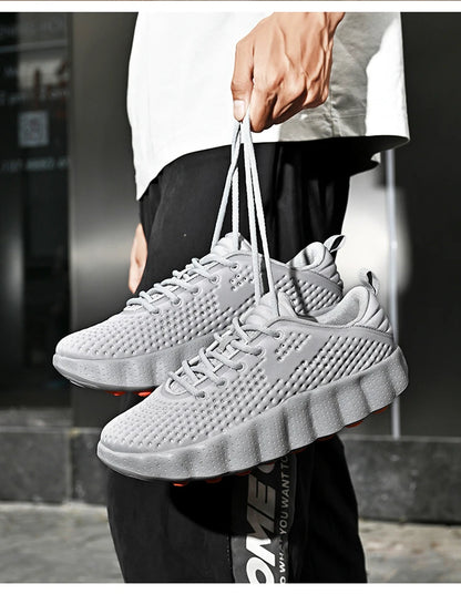 Comfortabele casual herensneakers met voetmassagetechnologie Ademende, lichtgewicht sportschoenen voor dames