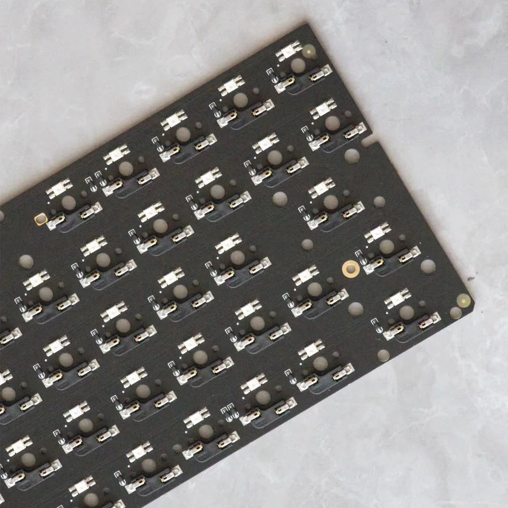 Hot-Swap 64RGB Mechainical Keyboard Custom PCB Compatibal With GH60 Wooting 60he RAKK PCB Kit optional