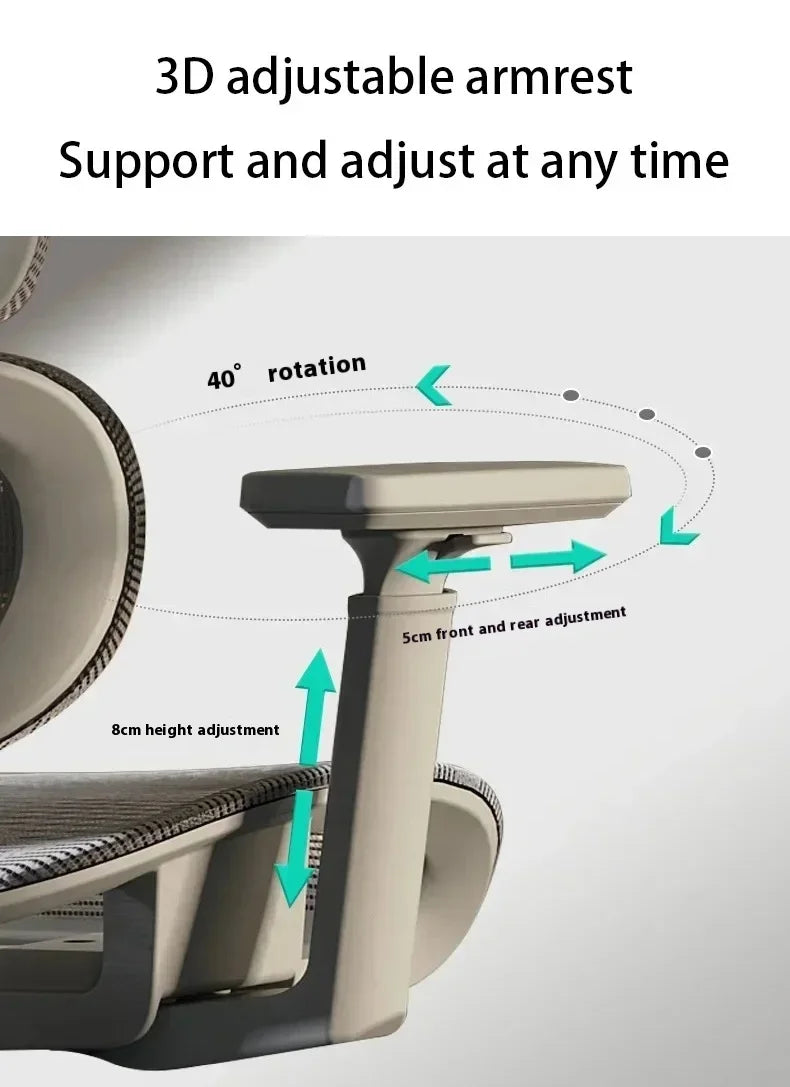 Electronic Gaming Computer Chair Adjustable Ergonomic Seat Back Support, Free Delivery Office Chair Wheelchair Furniture