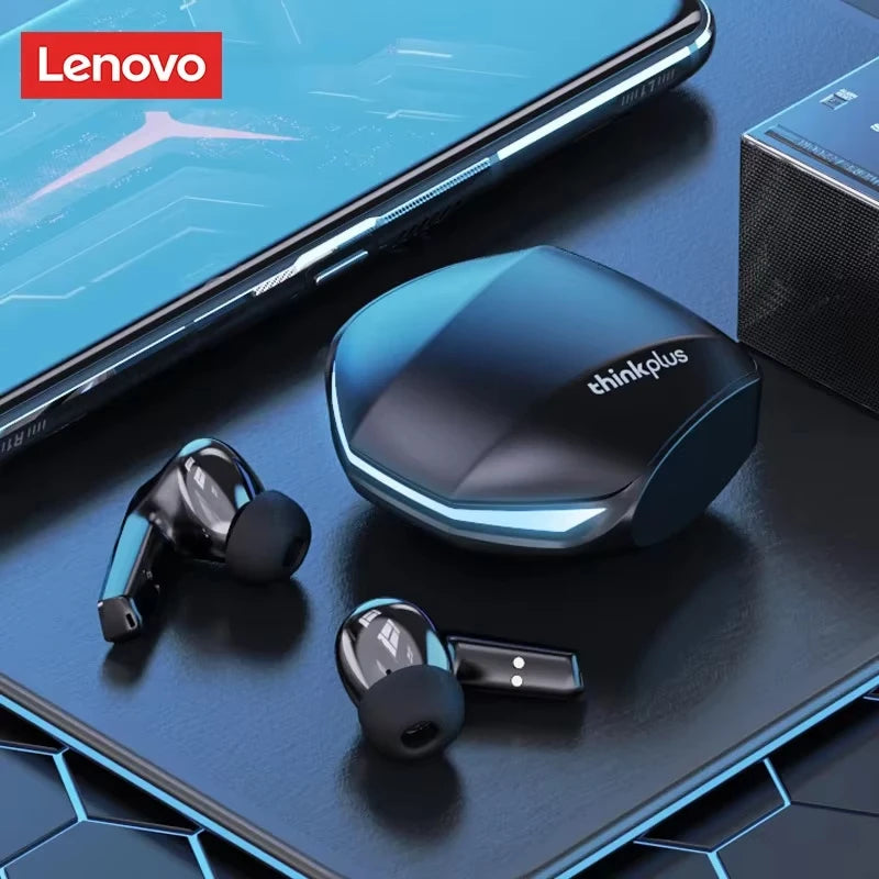 Auriculares sem fios Lenovo GM2 Pro TWS Bluetooth 5.3 – Auriculares HD com controlo tátil e microfone, auscultadores desportivos à prova de água