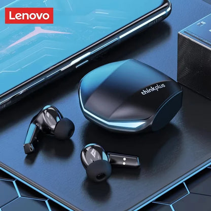 Auriculares sem fios Lenovo GM2 Pro TWS Bluetooth 5.3 – Auriculares HD com controlo tátil e microfone, auscultadores desportivos à prova de água
