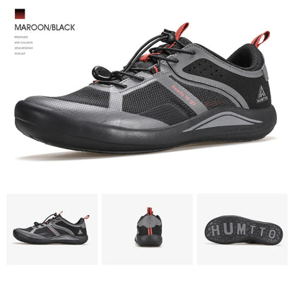 HUMTTO Breathable Walking Shoes for Men Luxury Casual Men's Sneakers Designer Sports Jogging Running Trainers Summer Men's Sneakers