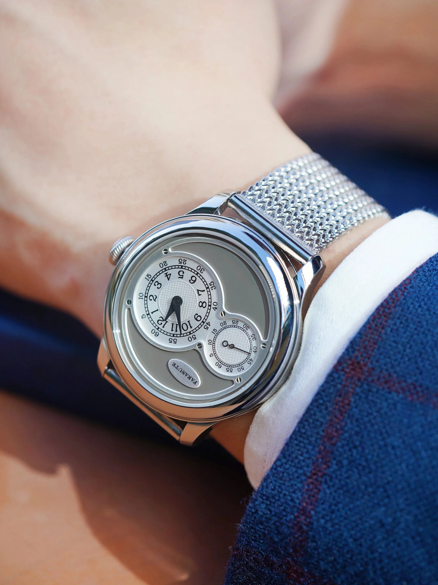 FARASUTE New Casual Fully Automatic Mechanical Men Watch Luxury Sapphire Stainless Steel Wristwatch 5Bar Waterproof Reloj Hombre