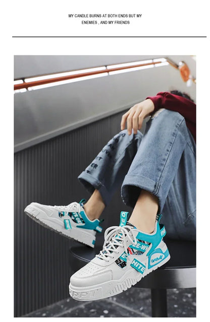 Skateboard Moški čevlji Poletni superge Usnjeni Casual Moda Na prostem Tek Šport Pohodništvo Tenis Platforma Oblikovalec Luksuzni