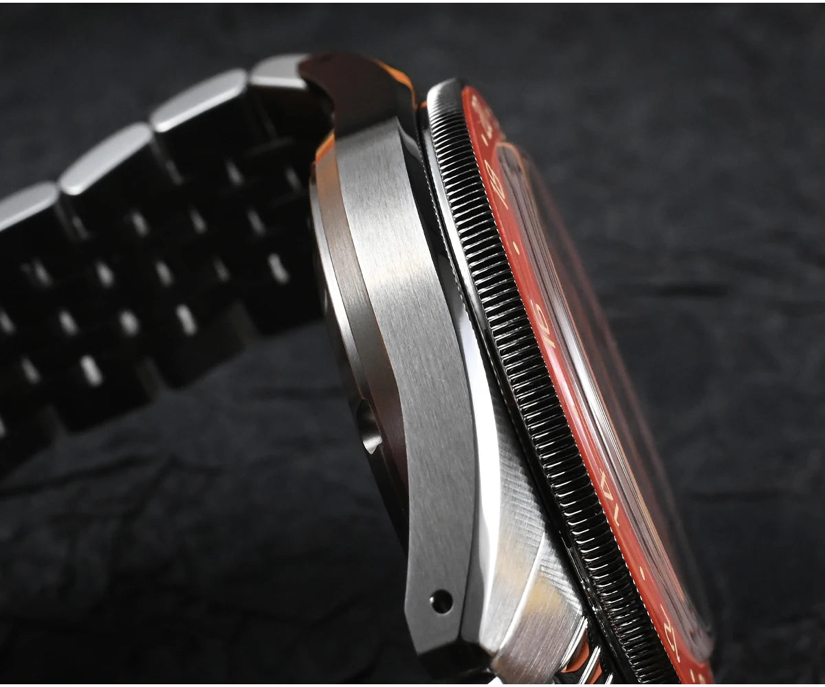 San Martin 39.5mm Limited Edition Full Lume Dial Automatic Men's Watch NH34 GMT 6H Date 10Bar Luxury Watch SN0116W