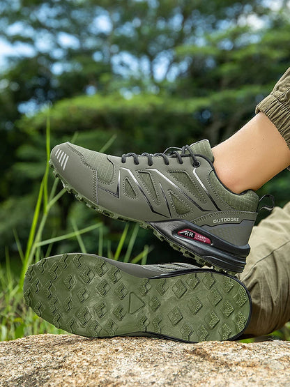 Men's Hiking Shoes Waterproof All-Terrain Outdoor Sneakers Non-Slip for Trekking Camping Tactical Training Outdoor Cycling