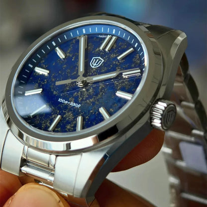 Watchdives New WD0003B ‌Aventurine Dial Watch VH31 Quartz Movement Sapphire Crystal Luminous 100m Waterproof 36mm Vintage Watch