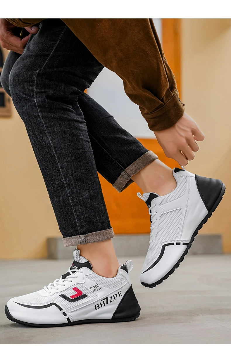 Merkbescherming: nieuwe lichtgewicht, antislip, ademende, slijtvaste hardloop- en sportschoenen voor heren, veelzijdig en geschikt voor vrijetijdsgebruik