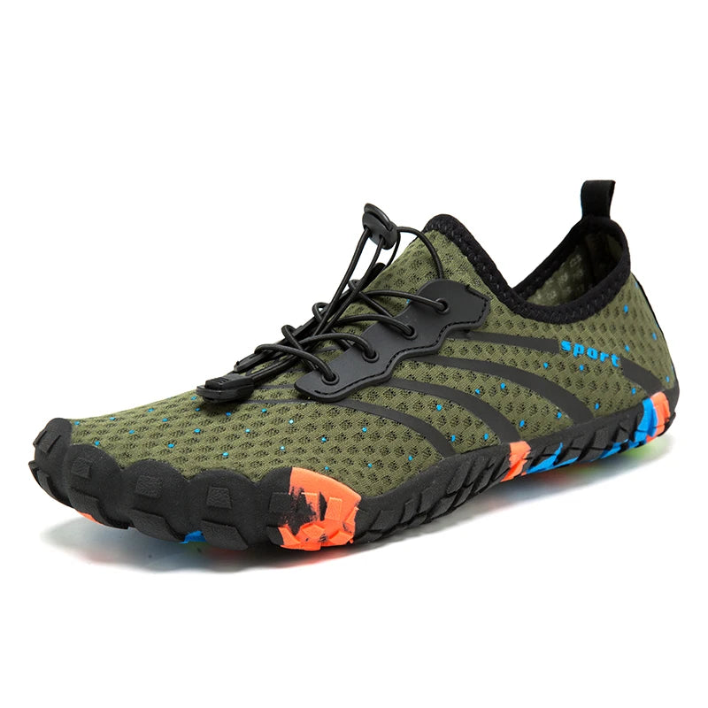 Water Shoes for Men Barefoot Beach Shoes Breathable Sport Shoes Quick Dry River White Sea Aqua Sneakers Soft Beach Sneakers