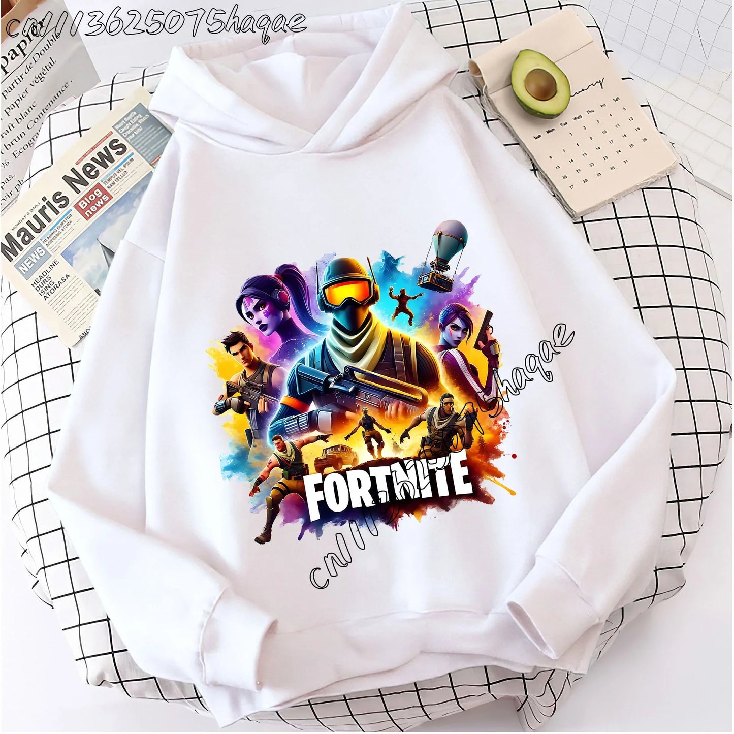 Fortnites Kids  Hooded Coats Anime Fortress Night Sweatshirts Game Spring Autumn Hoodies Sportwear Children Clothes Gift