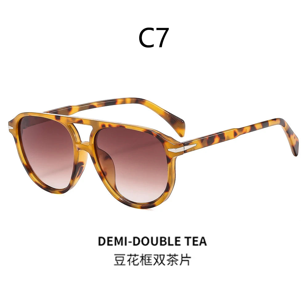 BOYSEEN Beach Sunglasses Man Summer Orange Sun Glasses UV400  Can Do Prescription Glasses Big Frame Blue Eyewear