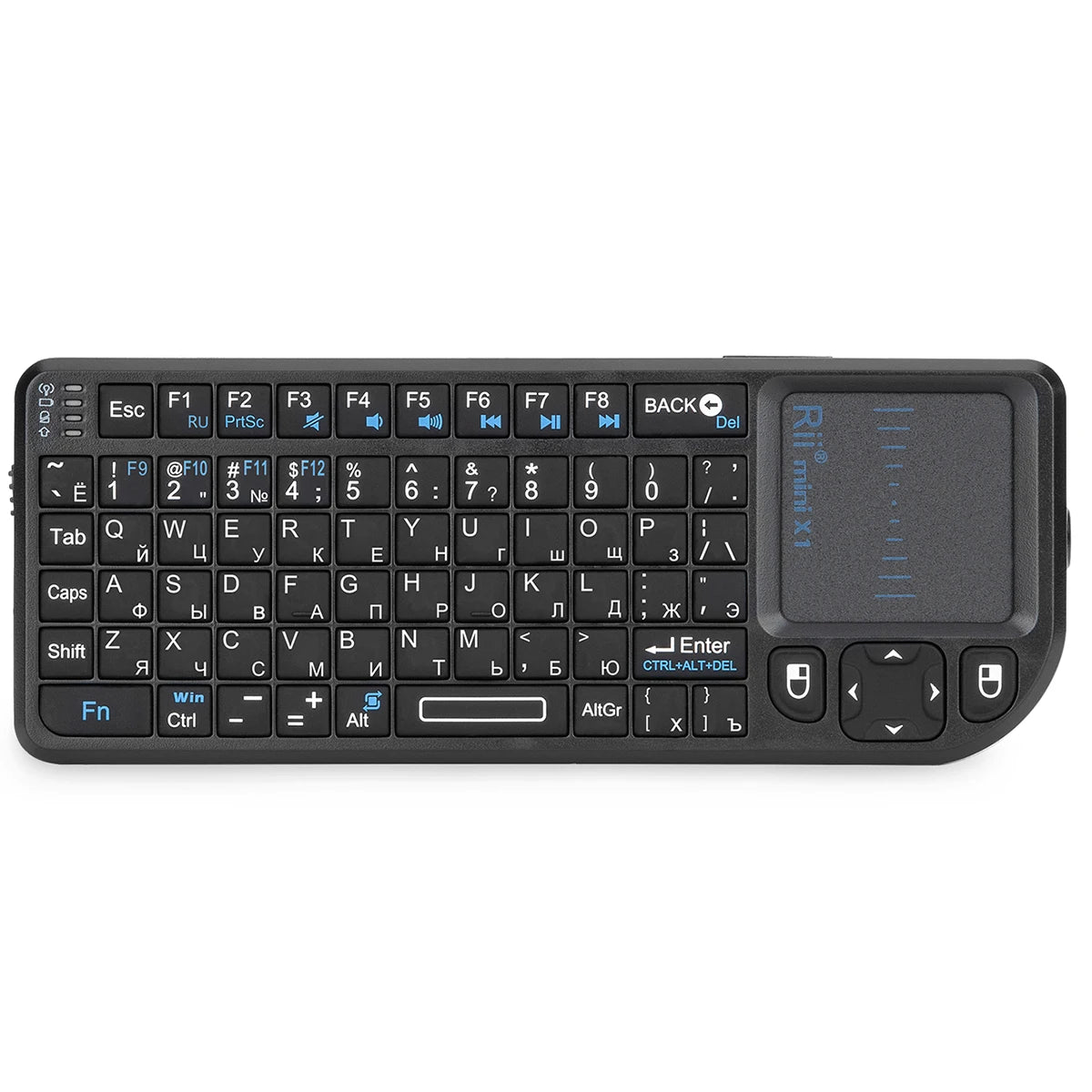 Original Rii X1 2.4GHz Mini Wireless Keyboard English/RU/ES/FR Keyboards with TouchPad for Android TV Box/PC/Laptop