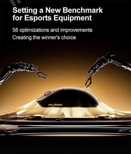 ATK Dragonfly A9 Ultimate Wireless Gaming Mouse, PAW3950 Ultra Sensor, 8KHz Polling Rate, Ultra Lightweight Ergonomic Gaming Mouse for FPS & Esports