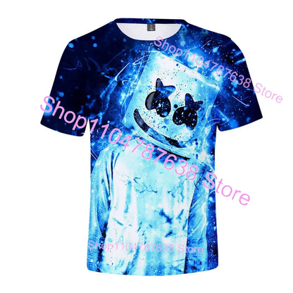Summer T-shirt Raven Ultima Knight Fortnite T-Shirt, 3D Print Banana Peely Men’s Tee, Battle Royale Game Tops, Birthday Gifts