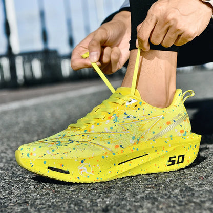 2026 Air Cushion Jogging Running Shoes Carbon Plate Marathon Men's Sports Breathable Lightweight Women's Non-Slip Sneakers